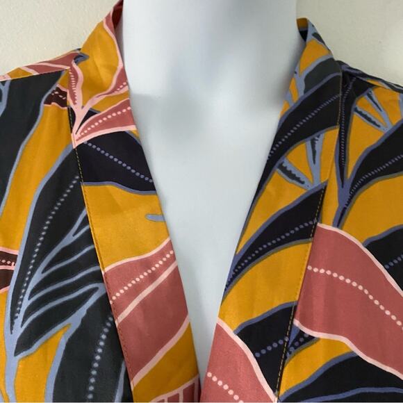 5/$25 DR2 Satin Swim Cover-Up Robe Kimono Drawstring Tassel Tie Large XL NWT - Picture 3 of 7